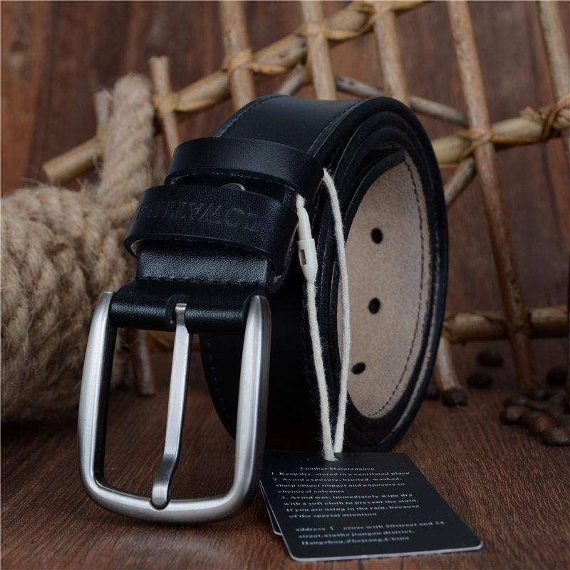 Elegant Casual Leather Belt For Men, Konstantine Model - Leather Purse Backpack