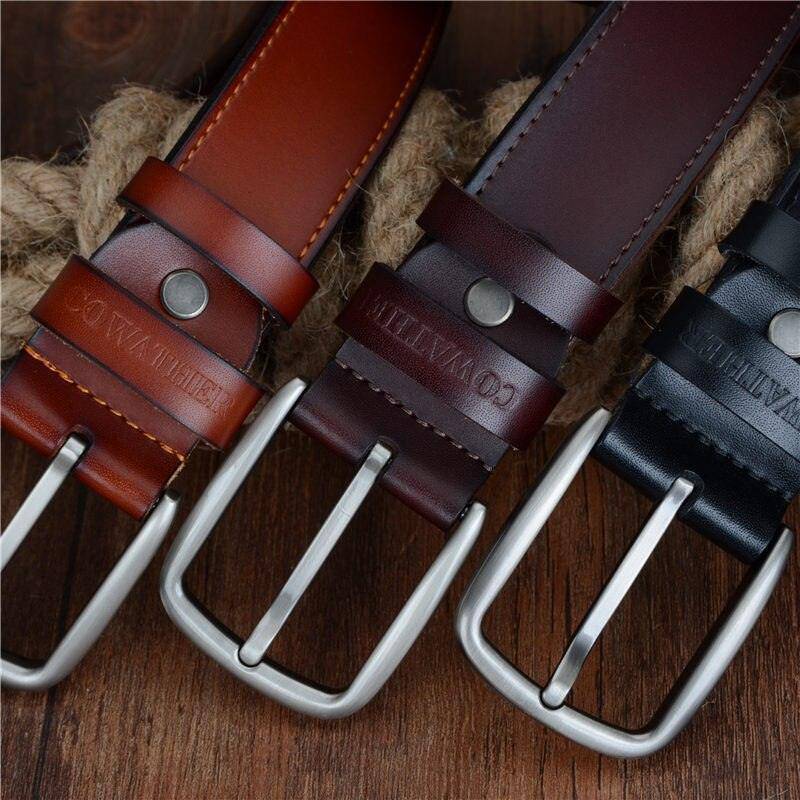 Elegant Casual Leather Belt For Men, Konstantine Model - Leather Purse Backpack