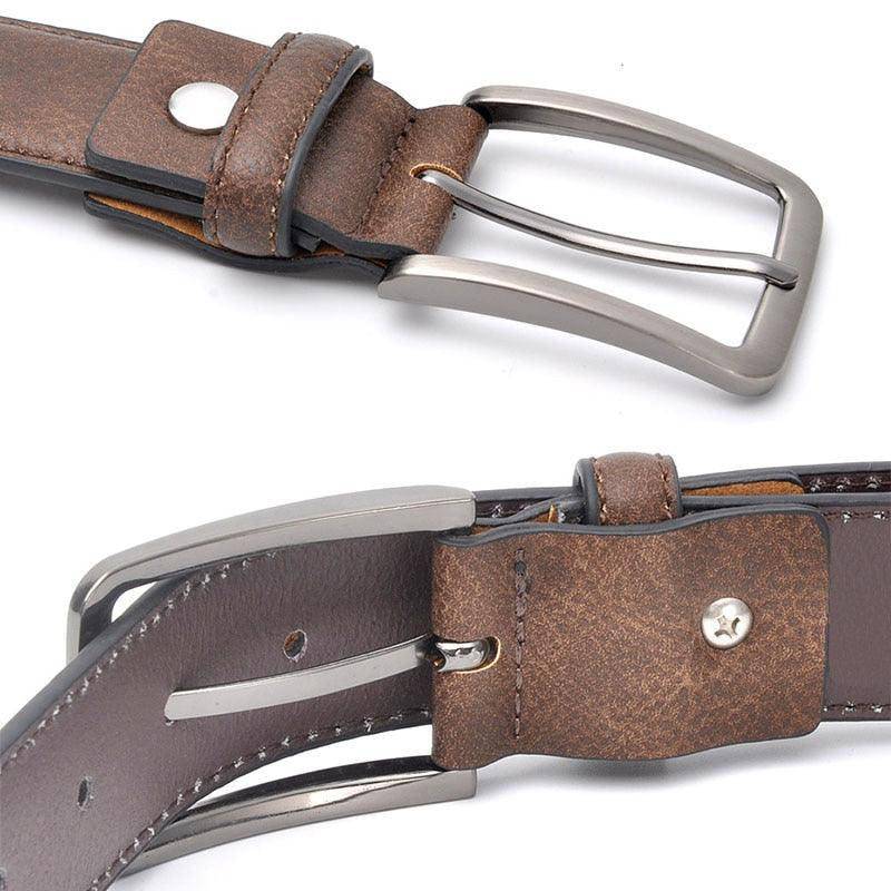 Genuine Casual Leather Belt For Men, Mikheil Model