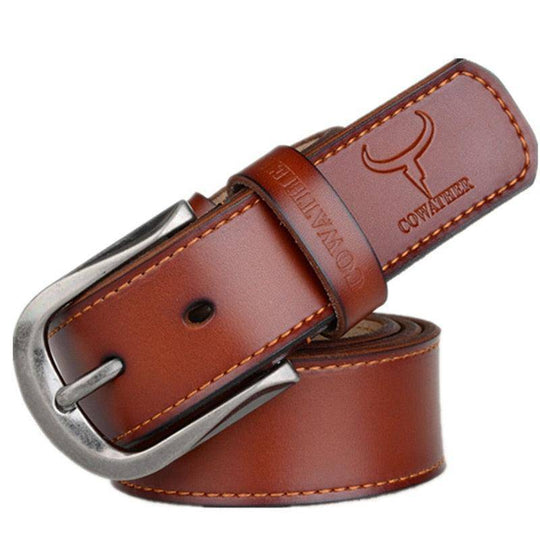 Formal Casual Leather Belt For Men, Teimuraz Model - Leather Purse Backpack