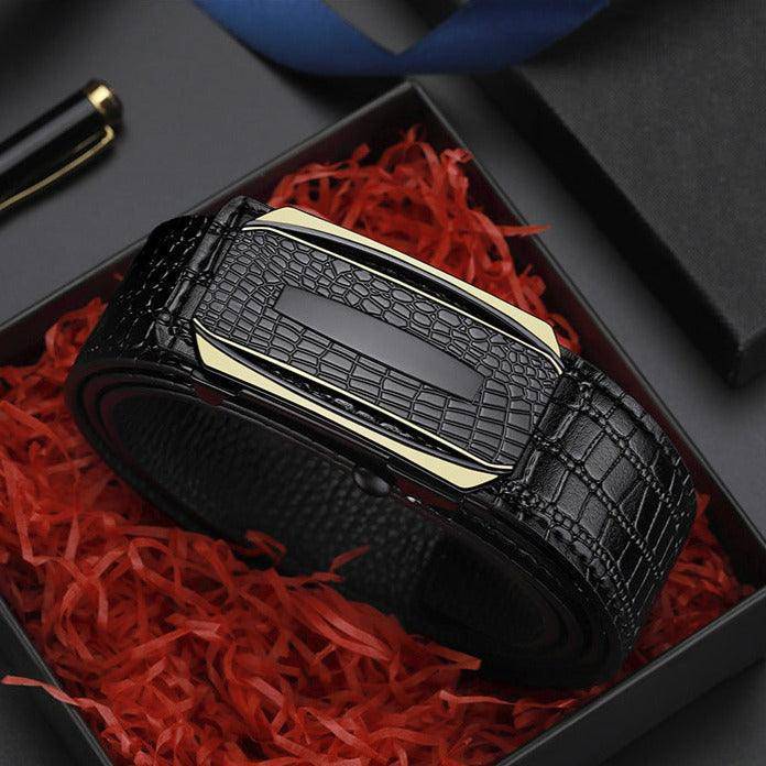 Crocodile Leather Suit Belt For Men, Antonakis Model