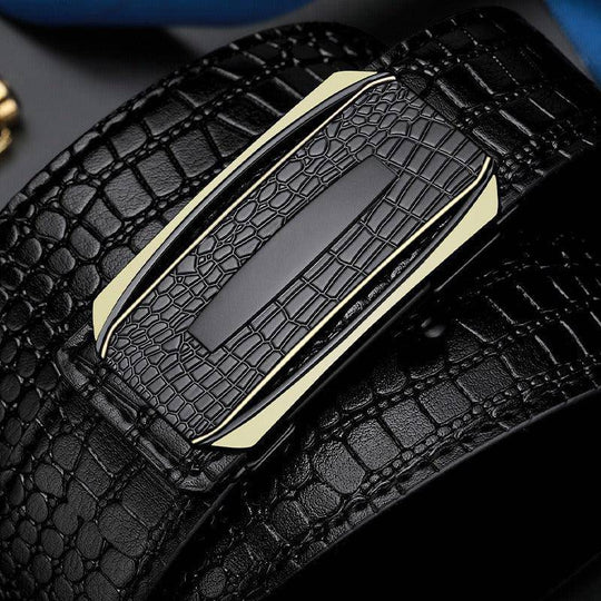 Crocodile Leather Suit Belt For Men, Antonakis Model