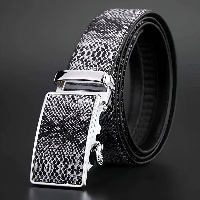 Genuine Snake Pattern Leather Suit Belt For Men, Oraz Model - Leather Purse Backpack