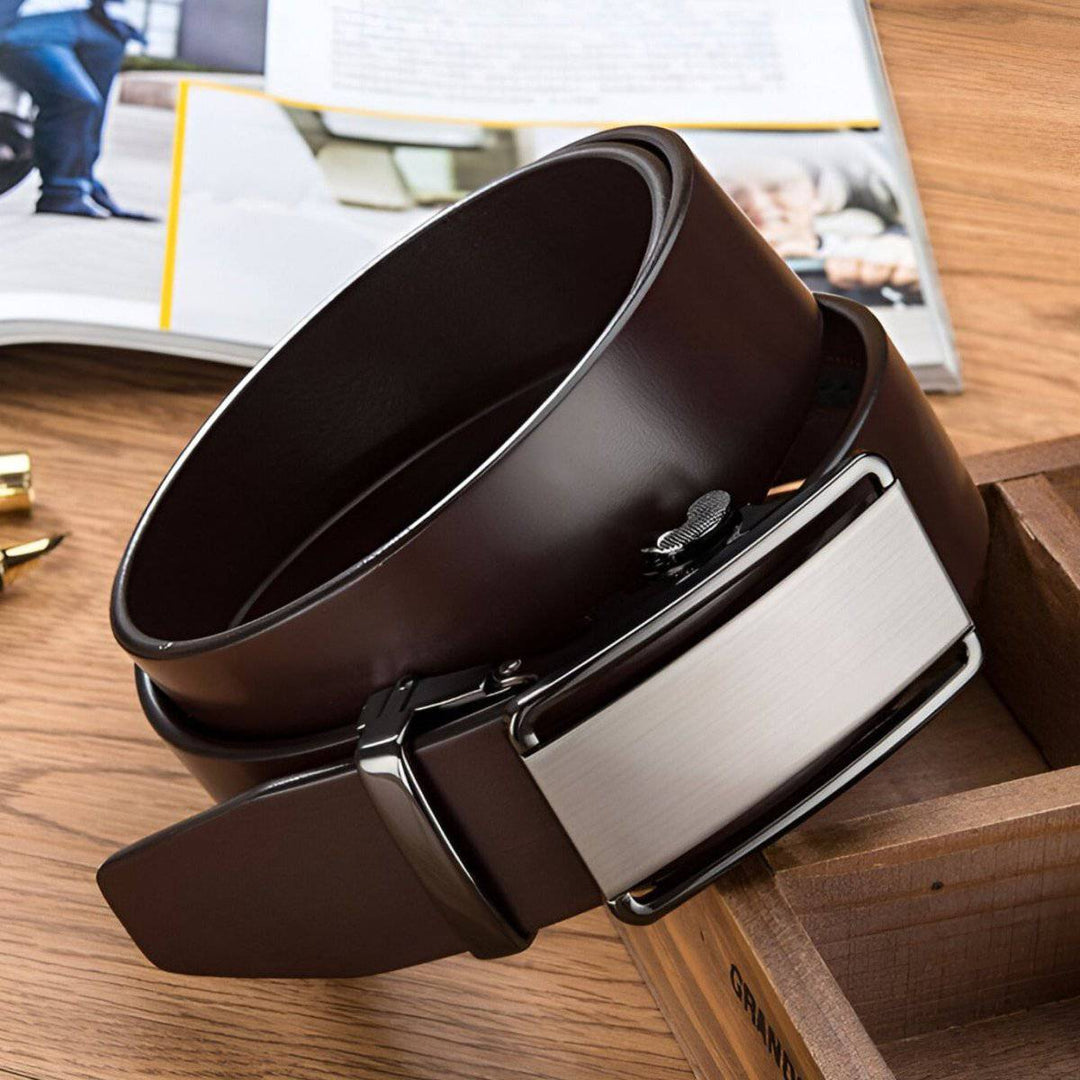 Full Grain Leather Suit Belt For Men, Casual Comfort - Leather Purse Backpack