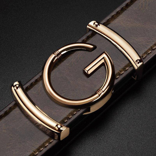 Luxury Leather Suit Belt For Men, Giuseppe Model - Leather Purse Backpack