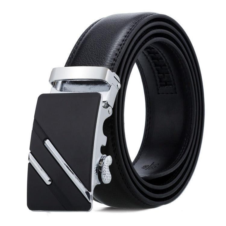 Black Casual Leather Suit Belt For Men, Kote Model