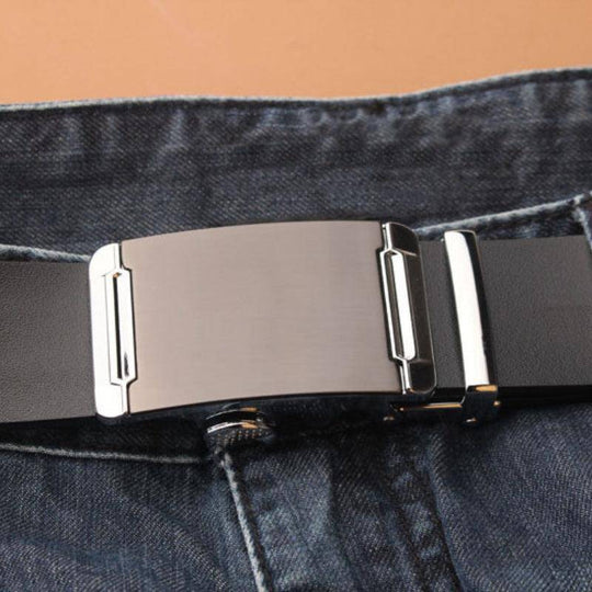 Casual Leather Suit Belt For Men, Herminio Model - Leather Purse Backpack