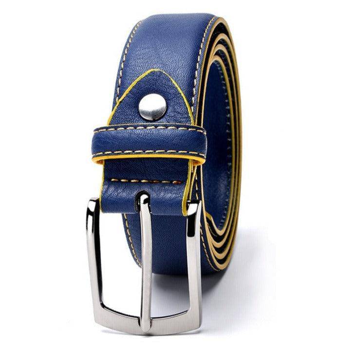 Stylish Leather Suit Belt For Men, Memphis Model - Leather Purse Backpack