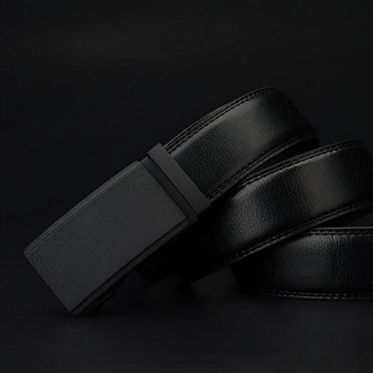 Unique Black Leather Suit Belt For Men, Rouben Model