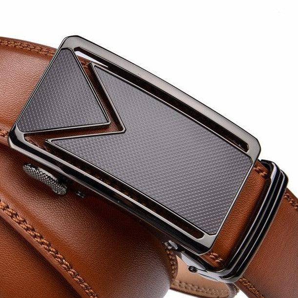 Elegant Leather Suit Belt For Men, Velxe Model - Leather Purse Backpack