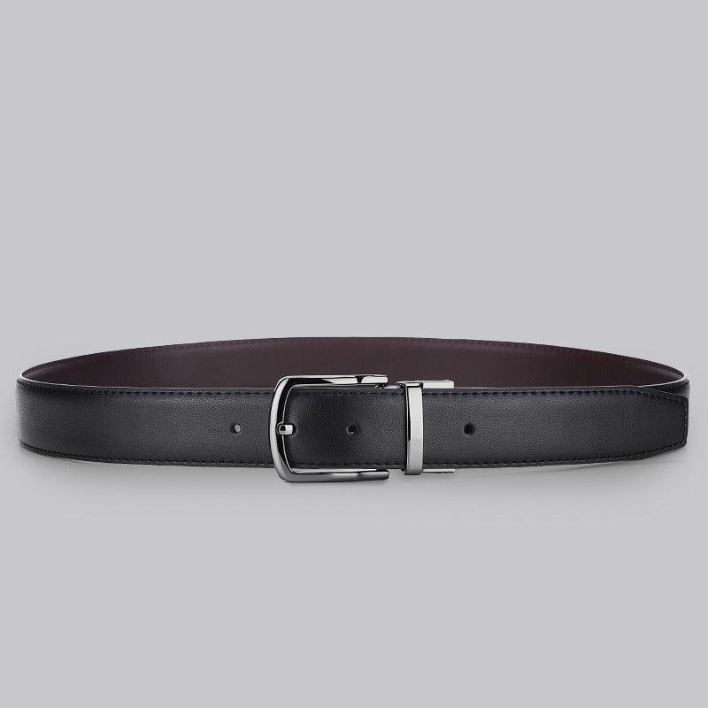 Reversible 2 In 1 Leather Suit Belt, Casual Model