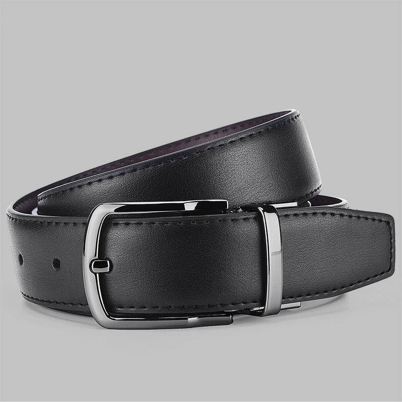 Reversible 2 In 1 Leather Suit Belt, Casual Model