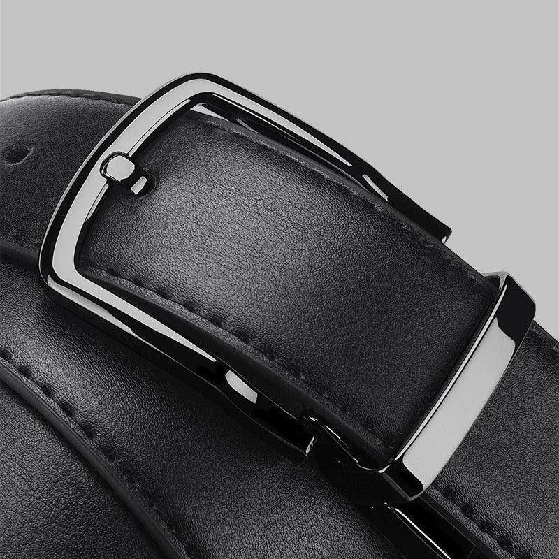 Reversible 2 In 1 Leather Suit Belt, Casual Model