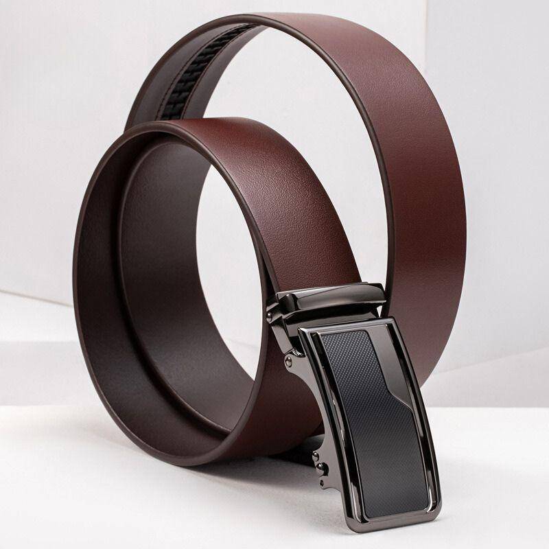 Smooth Leather Belt, For Men, Automatic Buckle, Ivano Model - Leather Purse Backpack