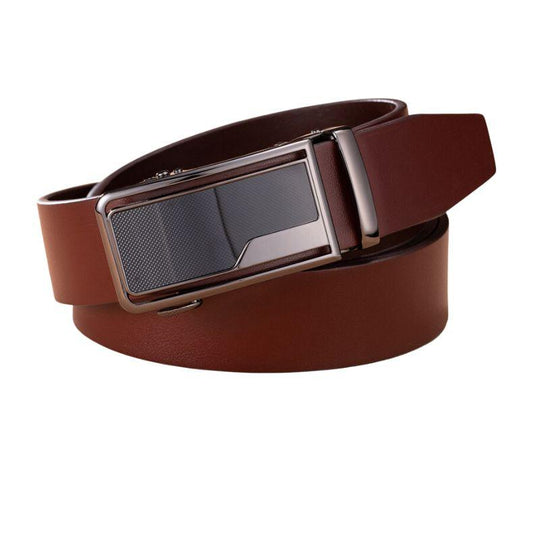 Smooth Leather Belt, For Men, Automatic Buckle, Ivano Model - Leather Purse Backpack