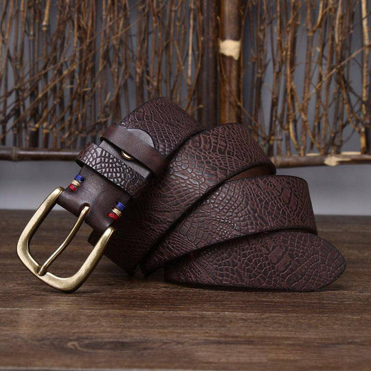 High-quality Leather Belt For Men, Peci Model - Leather Purse Backpack