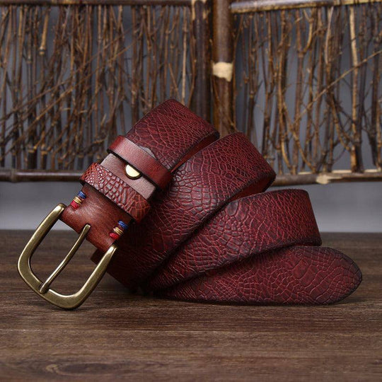 High-quality Leather Belt For Men, Peci Model - Leather Purse Backpack