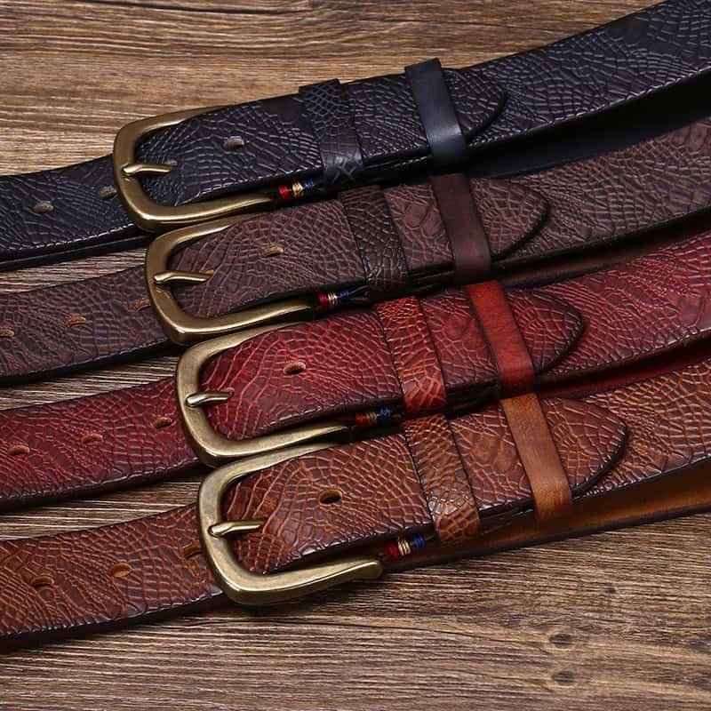 High-quality Leather Belt For Men, Peci Model - Leather Purse Backpack