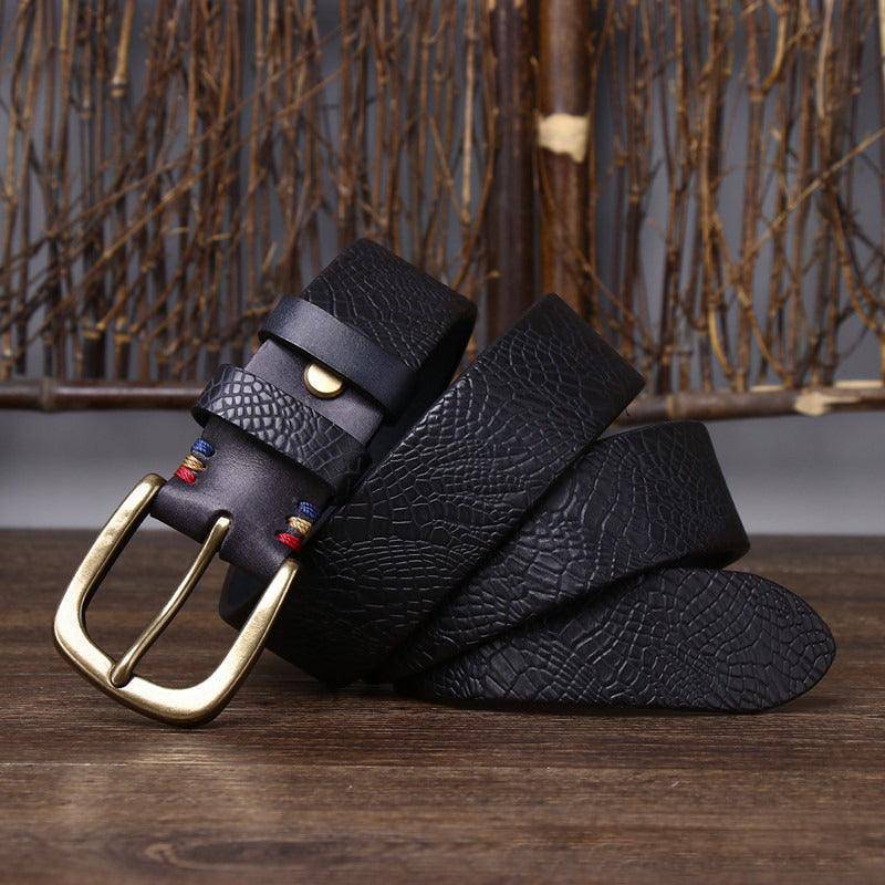 High-quality Leather Belt For Men, Peci Model - Leather Purse Backpack