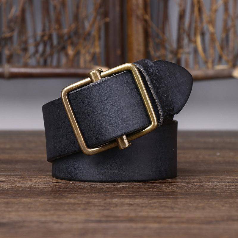 Elegant Leather Belt For Men, Strumiana Model - Leather Purse Backpack