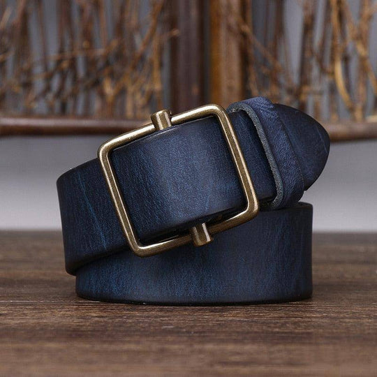 Elegant Leather Belt For Men, Strumiana Model