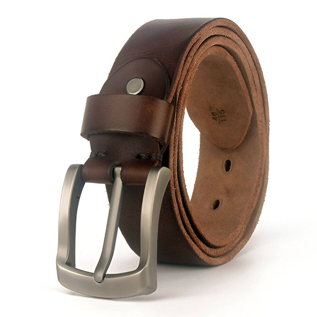 Full Grain Leather Belt, Supple And Comfortable, For Men, Orazio Model