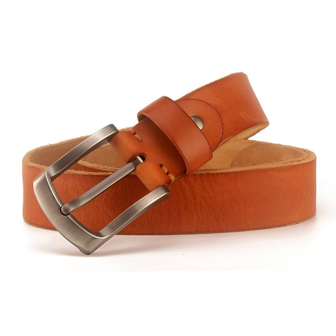 Full Grain Leather Belt, Supple And Comfortable, For Men, Orazio Model