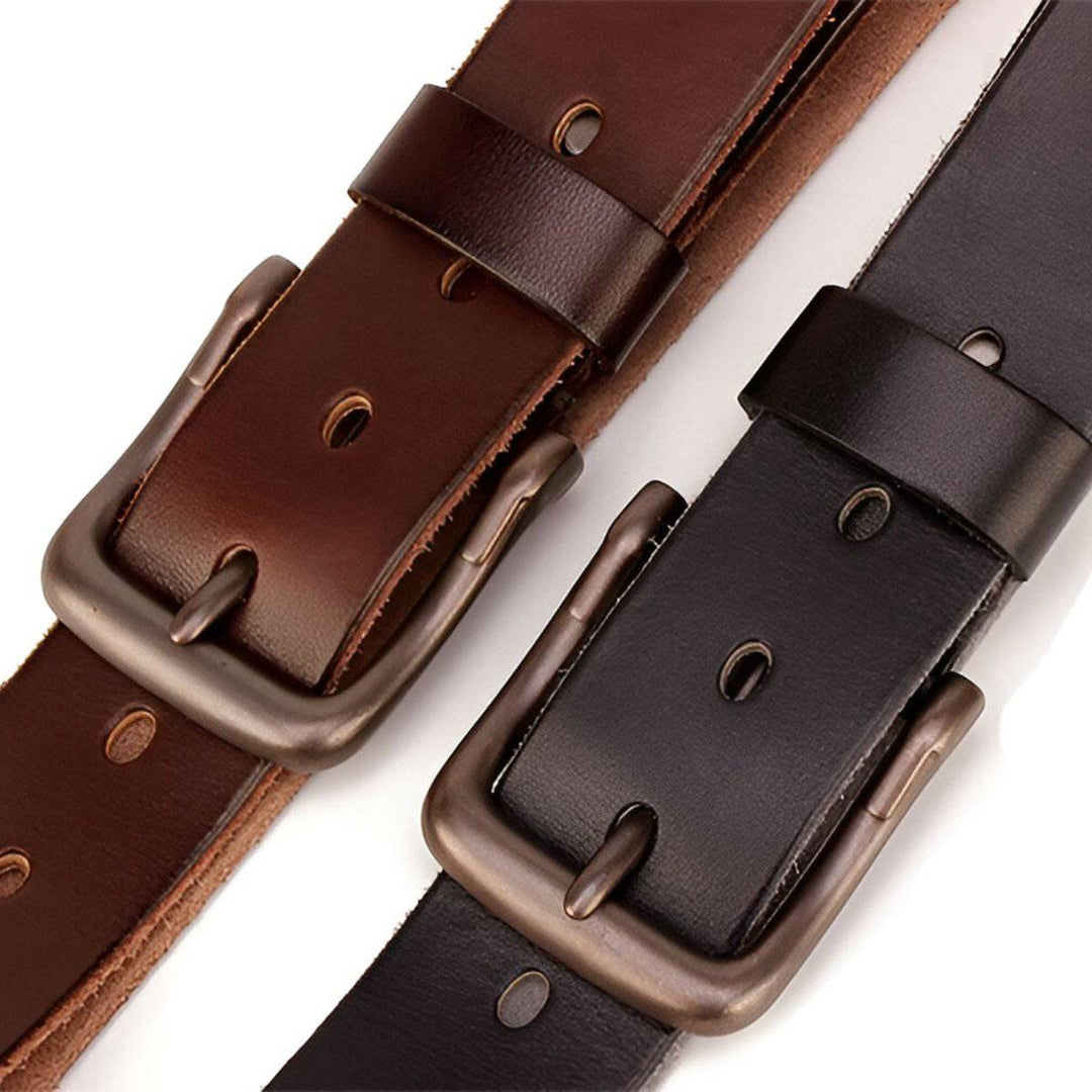 Full Grain Leather Belt, Supple And Comfortable, For Men, Tesauro Model - Leather Purse Backpack