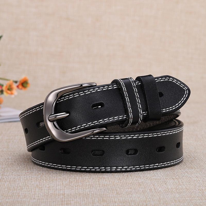 Stylish Casual Leather Belt For Women, April Model - Leather Purse Backpack