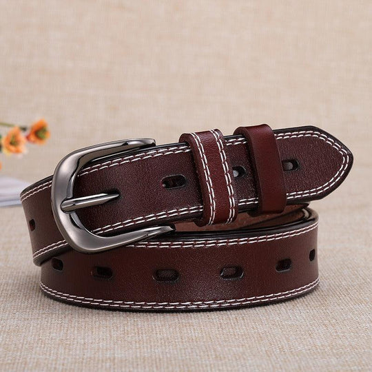 Stylish Casual Leather Belt For Women, April Model - Leather Purse Backpack