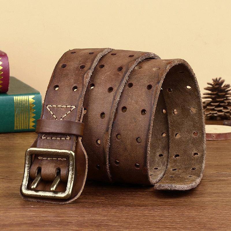 Leather Belt For Women With Unique Design, Marcnei Model - Leather Purse Backpack