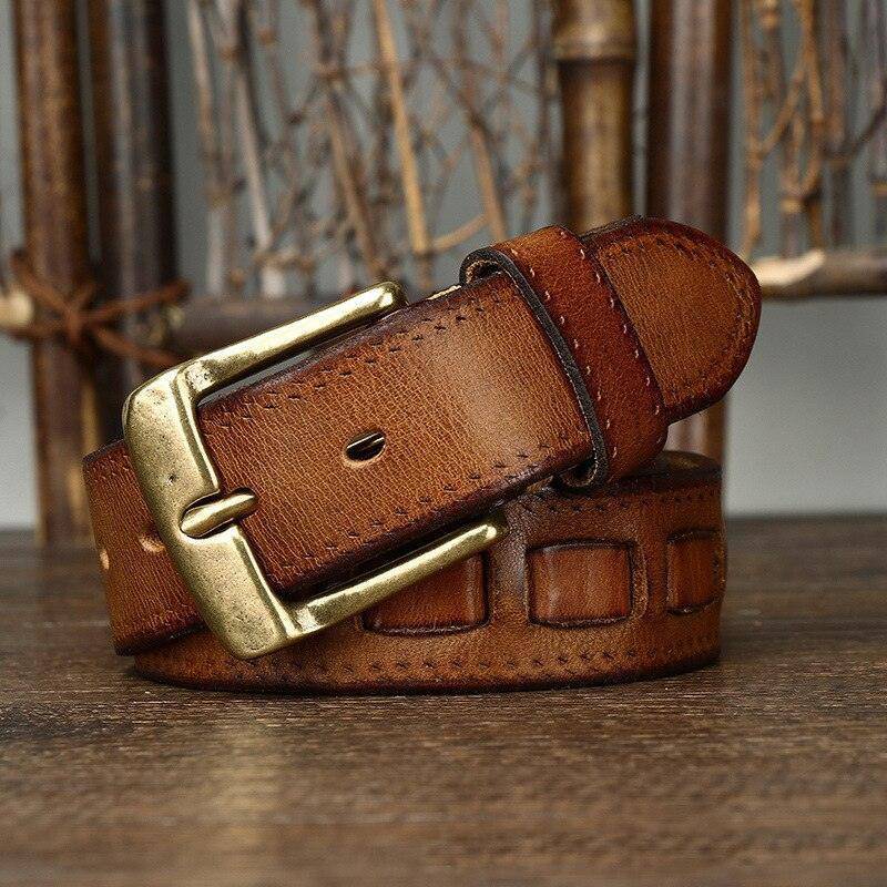 Designer Leather Belt For Women or Men, Alfnia Model - Leather Purse Backpack