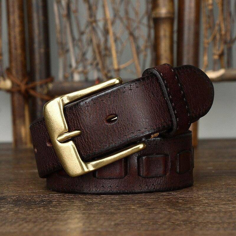 Designer Leather Belt For Women or Men, Alfnia Model - Leather Purse Backpack