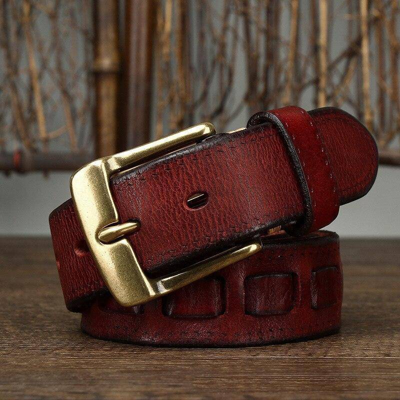 Designer Leather Belt For Women or Men, Alfnia Model - Leather Purse Backpack