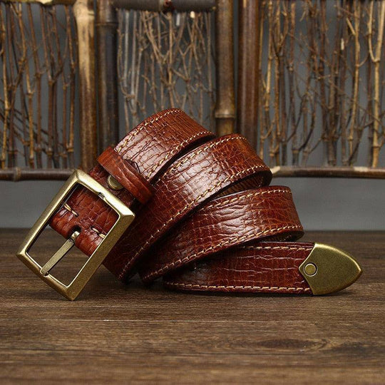 Modern Leather Belt For Women or Men, Avainia Model - Leather Purse Backpack