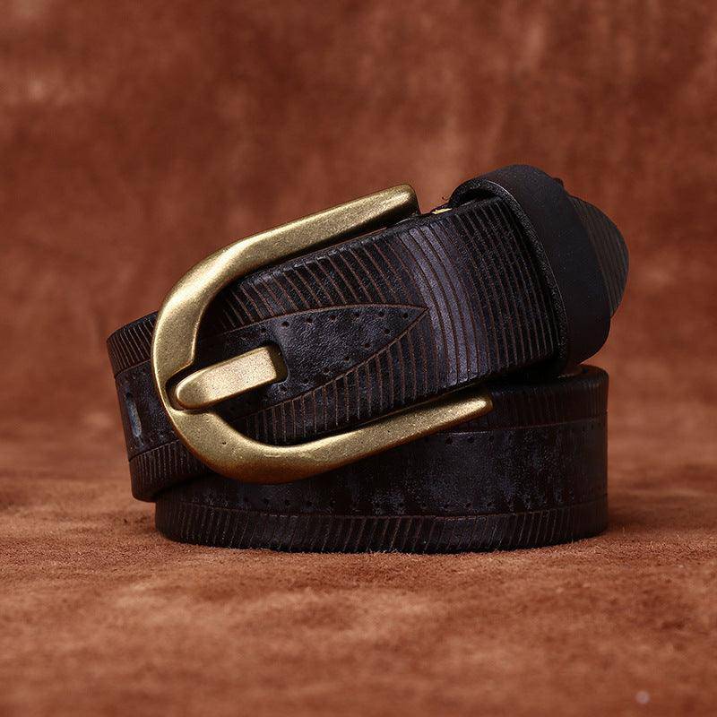 Classic Leather Belt For Women or Men, Diya Model