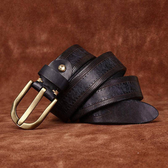 Classic Leather Belt For Women or Men, Diya Model - Leather Purse Backpack