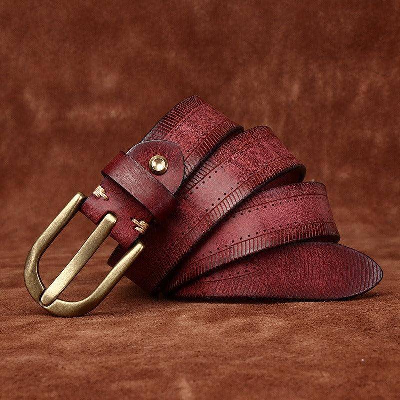 Classic Leather Belt For Women or Men, Diya Model