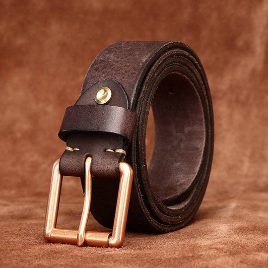 Unique Leather Belt For Women or Men, Nisha Model - Leather Purse Backpack