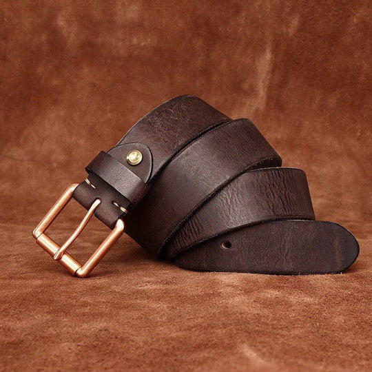 Unique Leather Belt For Women or Men, Nisha Model - Leather Purse Backpack