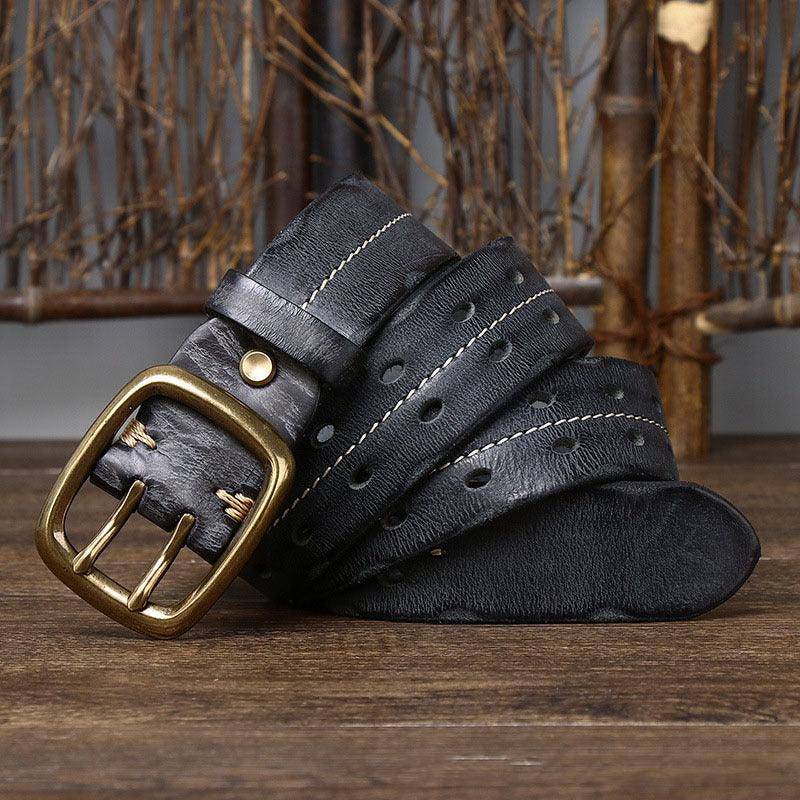 Leather Belt For Women or Men, Pekhrari Model - Leather Purse Backpack