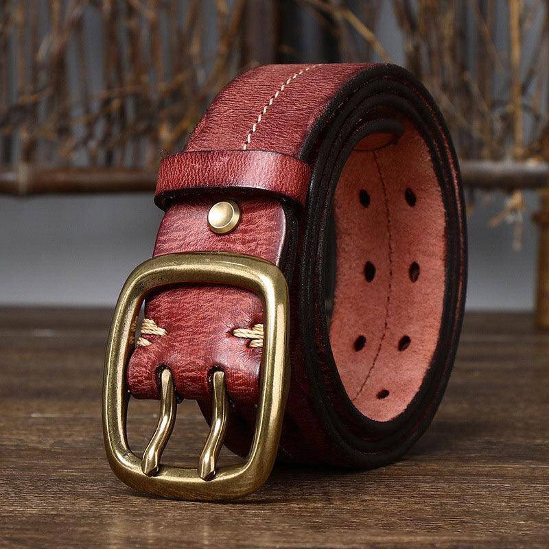 Leather Belt For Women or Men, Pekhrari Model - Leather Purse Backpack