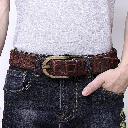 Cainei Model Men's Leather Accessory, Belt For Men