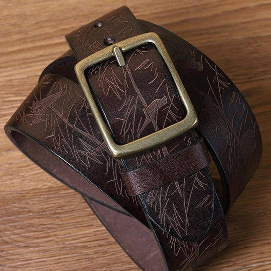 High-quality Leather Belt For Men, Faltusa Model - Leather Purse Backpack