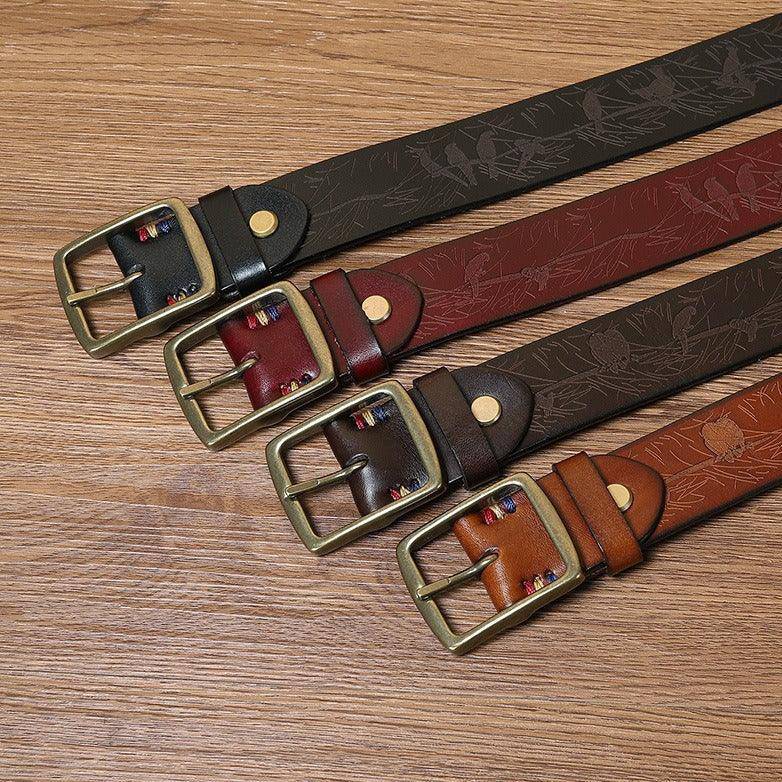 High-quality Leather Belt For Men, Faltusa Model