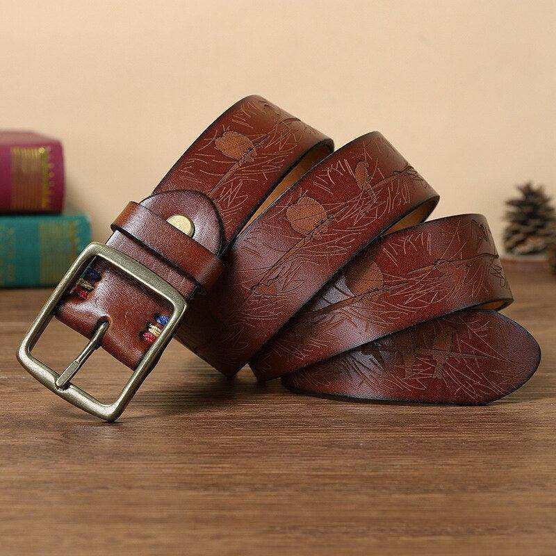 High-quality Leather Belt For Men, Faltusa Model - Leather Purse Backpack