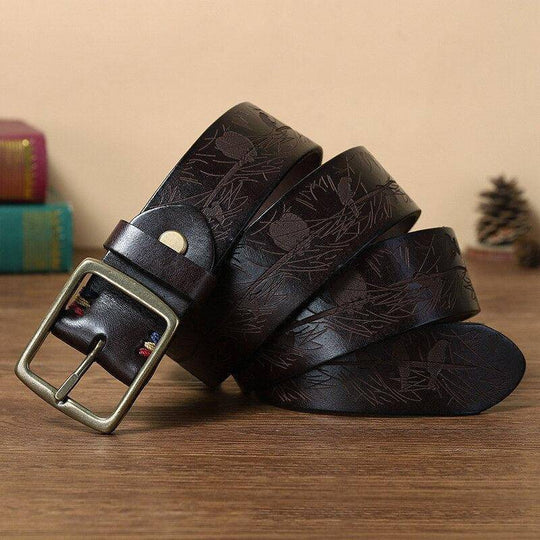 High-quality Leather Belt For Men, Faltusa Model - Leather Purse Backpack