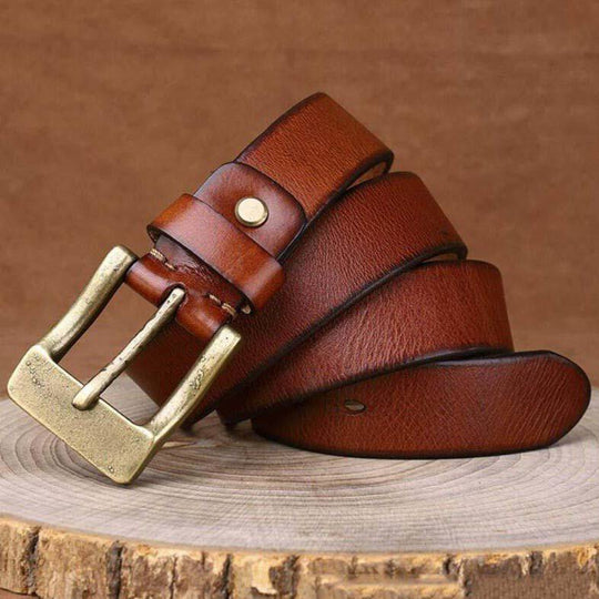 Designer Leather Belt For Men, Ramthia Model - Leather Purse Backpack