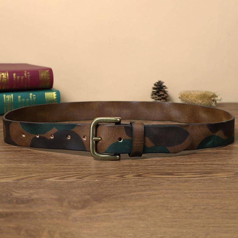 Handmade Leather Belt For Men, Varun model