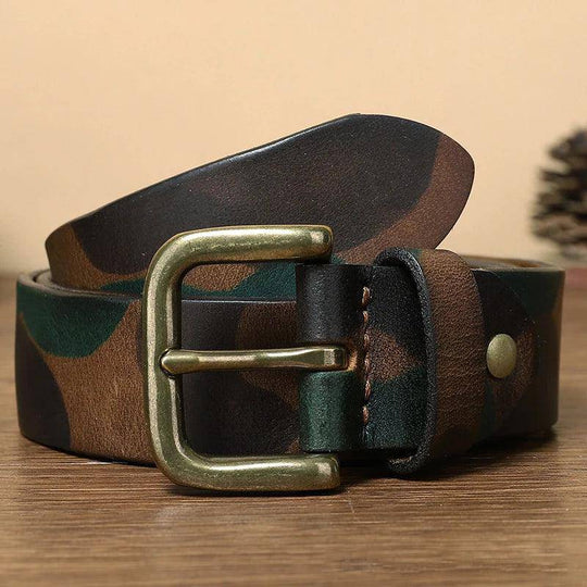 Handmade Leather Belt For Men, Varun model - Leather Purse Backpack